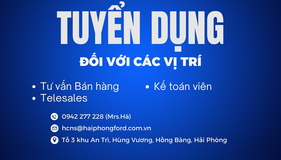 Bảng tin tuyển dụng tháng 12
