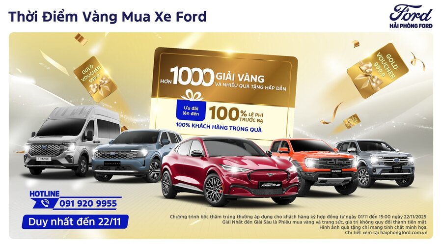 Thời Điểm Vàng Mua Xe Ford – Giảm Lệ Phí Trước Bạ, Tặng Quà Lên Tới 75 Triệu