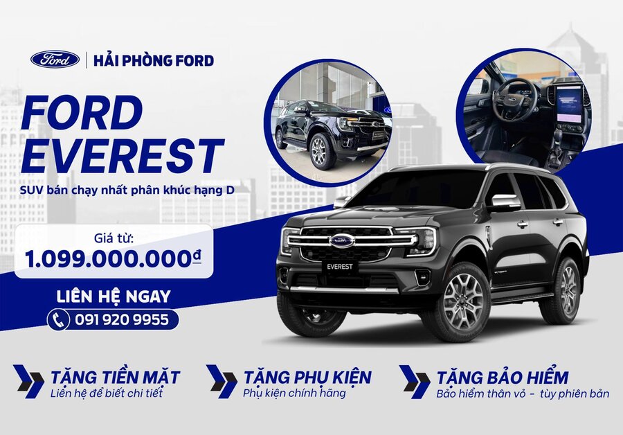 Ford Everest 2025 – Biểu Tượng SUV 7 Chỗ Dẫn Đầu Phân Khúc