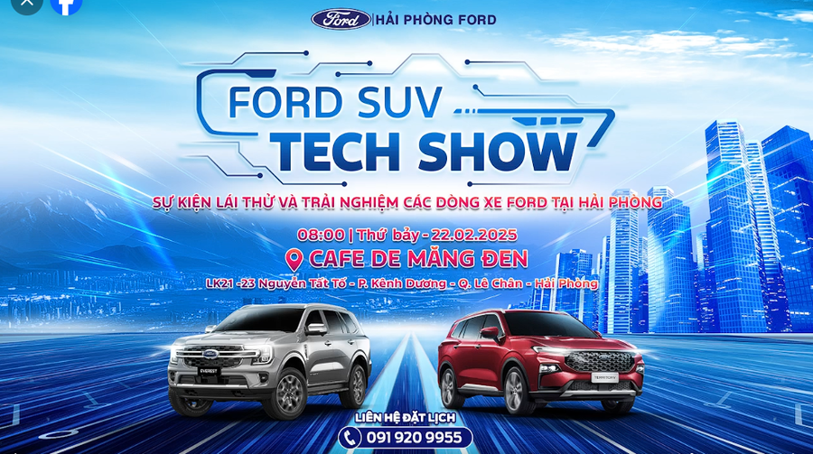 Ford Tech Show - Sự kiện lái thử và trải nghiệm các dòng xe Ford tại Hải Phòng
