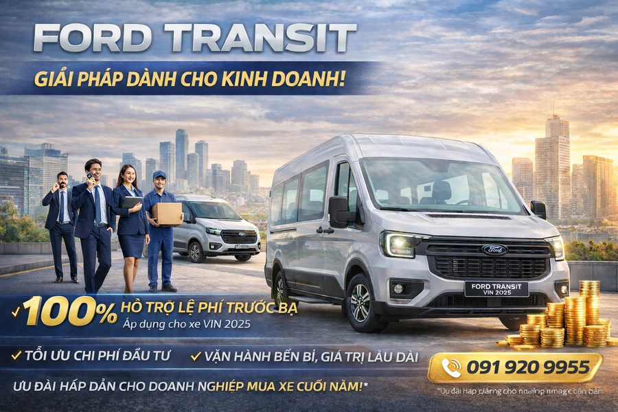 Ford Transit – Giải Pháp Đầu Tư Vận Tải Hiệu Quả Cho Doanh Nghiệp Cuối Năm