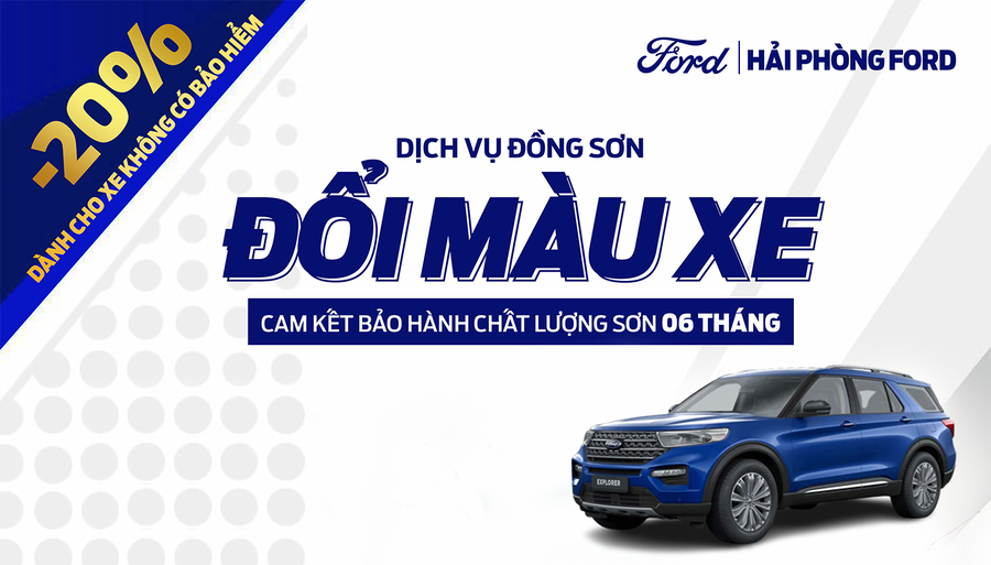 Sơn Đổi Màu Xe Tại Hải Phòng Ford