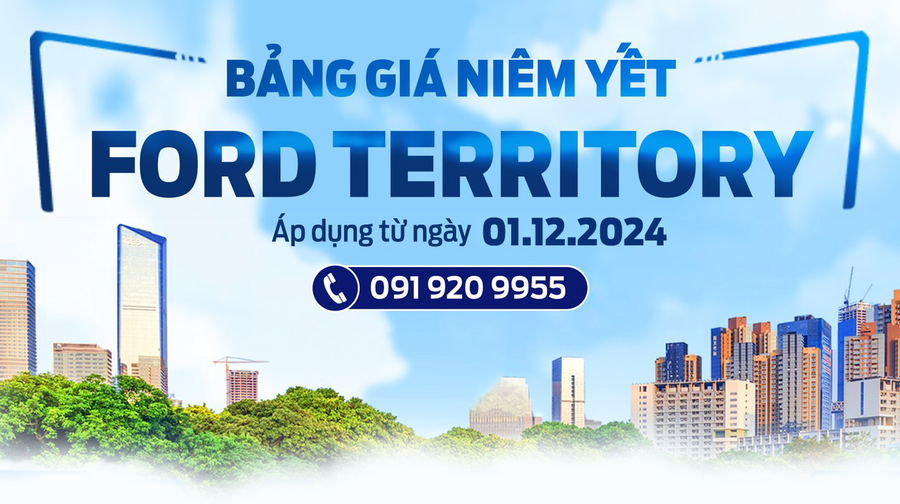 Thông Báo Giá Niêm Yết Ford Territory 2024 Mới Nhất!!