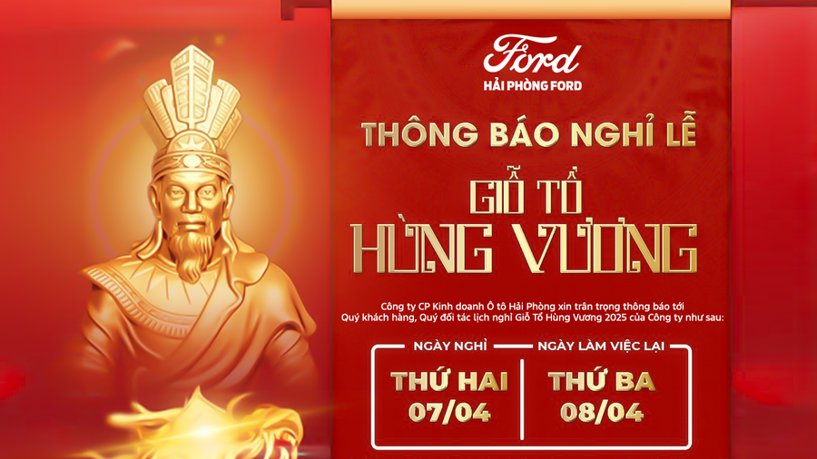 Thông Báo Lịch Nghỉ Lễ Giỗ Tổ Hùng Vương 10/3 ÂL