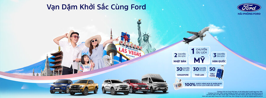 Vặn Dặm Khởi Sắc Cùng Ford – Mua Xe Ford Nhận Ngay Chuyến Đi Du Lịch Đẳng Cấp Tại Hải Phòng Ford